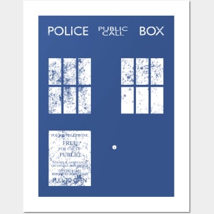 Dr Who TARDIS (distressed) Posters and Art